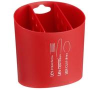 Range couverts - 3 compartiments - Rouge