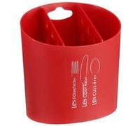 Range couverts - 3 compartiments - Rouge Rouge G