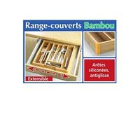 Range-couverts extensible en bambou 5 à 7 compartiments Wenko by Maximex