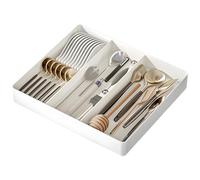 Range-Couverts en Plastique pour tiroirs, 5 Compartiments, Compartiment à ustensiles, Doublure Douce et antidérapante, pour la Cuisine