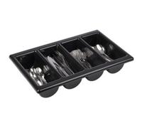 Grand Range-Couverts 4 compartiments GN 1/1 - Noir