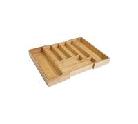 Range-couverts MENDLER HWC-B20, organisateur de tiroir, bambou extensible 35-58x45cm Marron