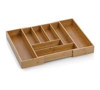 Kela Range-couverts en bambou KALMA – Extensible 35-58 x 43 x 6,5 cm – 6 ou 8 compartiments