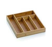 Kela Range-couverts KALMA en bambou – 5 compartiments, 30 x 34 x 5 cm