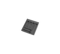 range-couverts Optima pour tiroir universel, module 450mm, Plastique, Gris antracite