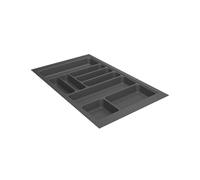 Range-couverts orgatray 440 anthracite - Pour caisson AvanTech You de largeur : 1200 mm - Largeur maxi : 1150 mm - Largeur mini : 1091 mm - Pour caisson Arcitech de largeur : 1200 - Pour caisson Atir