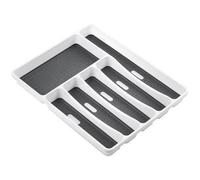 Range couverts RAYEN - 6 cases - Bi-matière - 40 x 32,5 x 5 cm - Gris