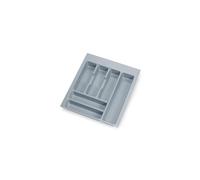 Emuca – Range-couverts universel Optima – 450 mm – Plastique gris – Grande capacité de stockage