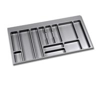 Range-couverts - recoupable - plastique gris - 936x482 mm EMUCA