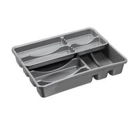 Range Couverts Universel Double 10 Compartiments - Argent