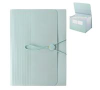 Range Document Bureau, Trieur A4 26 Compartiments, avec Couvercle, Range Document Plastique, Extensible Organiseur Dossiers Accordéon, Design Accordéon,Grande Capacité(Vert Clair)