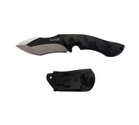 Range HK07 couteau de bushcraft en acier inoxydable 420, 19.8 cm, lame de 9 cm x manche antidérapant de 10.8 cm G10