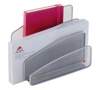 Range-lettres MESHLETTER 3 compartiments - métal - gris
