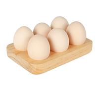 Range Oeuf Bois Chacun Peut Contenir 6 œufs Sophistiqué et élégant 16,5×11×3,5cm Plateau à œufs pour Réfrigérateur de Cuisine