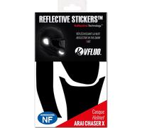 Range Of Black Retro Reflective Stickers - Araï Chaser X Motorcycle Helmet Strips - Fr Approval - 3m¿ Technology - High Visibility - Discreet & Design - Maximum Grip - Black