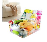 Range-Organisateur Transparent pour Peluches - Grande Housse de Rangement pour Peluches avec Fermeture Éclair,Rangement pour Jouets en Peluche avec Fermeture Éclair pour Chambre Garderie Salle de Jeux