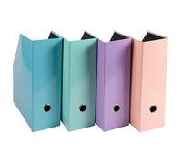 Range-revues Exacompta Aquarel dos 10 cm coloris assortis pastel - Lot de 2