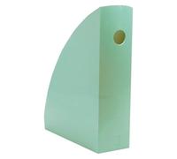 Exacompta - Réf. 18280D - 1 Porte-revue MAG-CUBE Autentik, classeur à revue, catalogues, magazines, rangement pour documents A4 et A4+ - Largeur 8,2 cm - Vert sauge