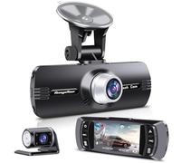 Range Tour Dashcam Voiture Avant Arrière, Camera Embarquée Voiture 1080P FHD 2,7", Dashcam Auto avec Grand Angle 170° G-Capteur Mode Stationnement 24H Vision Nocturne Enregistrement en Boucle WDR
