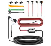 Range Tour Kit de câblage dur pour caméra embarquée avec port mini USB/Micro USB/USB-C de 4 m, câble d'alimentation 12 V/24 V vers 5 V avec 4 adaptateurs d'alimentation, 3 fusibles pour caméra