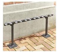 Range trotinettes sur pieds - MOTTEZ - B061C6 - Tube acier carré 30 - Noir - 6 trottinettes