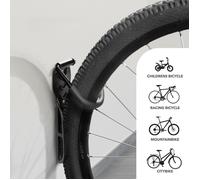 Range-vélos mural - Installation facile avec étrier de maintien sécurisé