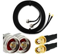 Rangeful RP-SMA mâle vers N mâle Hex 3m câble coaxial double - HF240 (équivalent à LMR240) HF240T-RPSM-NMH-3