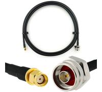 Rangeful RP-SMA mâle vers N mâle Hex 3m câble coaxial - HF240 (équivalent à LMR240) HF240-RPSM-NMH-3