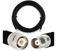 Rangeful TNC mâle vers TNC Femelle 12m câble coaxial elastique - équivalent à LMR400 UF UltraFlex HF400-TNCM-TNCF-12