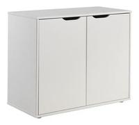 Rangement 2 Portes Blanc Compatible Lits Mezzanine ou Mi-Haut - SLEEPY - ALTOBUY Blanc