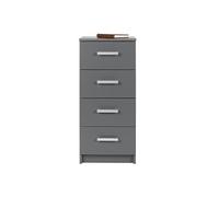 Rangement 4 tiroirs gris graphite Reta 42 cm