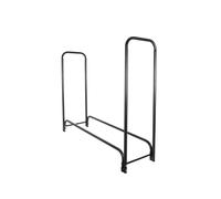 RANGEMENT A BOIS EN ACIER NOIR 150X36X120CM, RACK POUR BOIS DE CHAUFFAGE, RAN...
