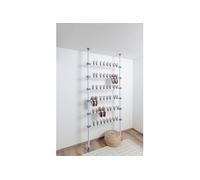 Rangement À Chaussures Extensible Herkules - L. 94 X H. 165/300 Cm - Blanc Blanc