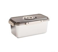 Rangement à Pain 35x19cm Valve Air Ajustable | Joint étanche 4 clips, garde miettes dedans, pour surface plane pour stockage, pour facile à nettoyer
