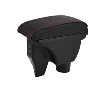 rangement accoudoir de Pour TOYOTA Pour Yaris Pour Vitz Accoudoir Voiture Accessoires Rangement Pièces Intérieures(A1 Black red)