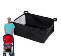 Rangement bas de poussette Panier Grande Capacité Anti-Fuite Pliable | Sac De Rangement Inférieur Pour Poussette Biberon, couche, pour plage, shopping, camping, promenades, , trajets, en