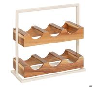 Rangement bouteilles Acacia 6 bouteilles