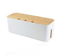 Rangement Câble Boîte Rangement, Boîtes Rangement Câbles avec Couvercle, Cordon Multiprise Cache Boîte Plastique, Cordon Multiprise Cache Boîte, pour Dissimuler Multiprises et Câbles