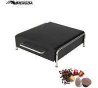 Rangement Capsule à Café MENGDA - Grande Capacité - Noir - Métal