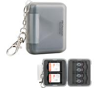 Rangement Carte SD 12 Emplacements, Porte Boîte Étui Carte SD Résistant à l'eau pour 4 SD/SDHC/SDXC + 8 Micro SD/SDHC/SDXC/TF Cartes Mémoire, Conception Ultra-Portable et élégamment Mince