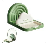 Rangement Couvercle Casserole, Range Couvercle pour Baguettes, Cuillères, Spatules et Couvercles, RangeCouvercle Casserole avec égouttoir, PorteCouvercle Amovible, Support CouvercleCasserole