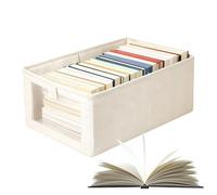 Rangement dans le placard, poubelle à fenêtre transparente avec design pliable, boîte de rangement pour chambre à coucher, matériau compact, fonction d'accès facile, outil d'organisation, accessoire d