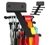 Rangement de bande de résistance - Étagère murale peu encombrante, support multifonction, organisateur d'arêtes de poisson, équipement de fitness robuste | Station d'entraînement portable à domicile