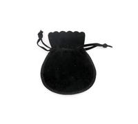 Rangement De Bijou Lot de 10 petits sachets ronds en velours 8 x 9,5 cm, 13, for bonbons, breloques, bijoux, emballage, décoration fête, mariage, cadeau(Black,11.5x14cm)
