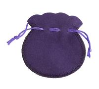 Rangement De Bijou Lot de 100 sachets en velours avec cordon serrage, 7 x 8 cm, 9 12, for emballage bijoux, mariage, fête Noël, cadeau(PURPLE,7x8cm)