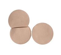 Rangement De Bijou Lot de 5 pochettes rondes en velours et daim for boucles d'oreilles, bijoux, bagues, bracelets, colliers, voyage, 7 x cm(Peach)