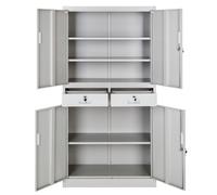 Armoire de classement en métal 3 étagères réglables en hauteur