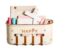 Rangement de chevet avec poches de lit - Boîte à mouchoirs avec couvercle - Décoration moderne - Organiseur de lit d'appoint mignon pour télécommande, accessoires pour cheveux, maison, appartement