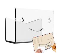 Rangement de courrier pour bureau en acrylique | Porte-lettres mural pour maison, bureau, ferme, dortoir, étude, salon, chambre à coucher