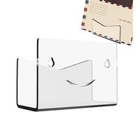 Rangement de courrier pour bureau | Porte-enveloppes en acrylique, support mural pour courrier | Pour maison, appartement, ferme, dortoir, étude, salon, chambre à coucher